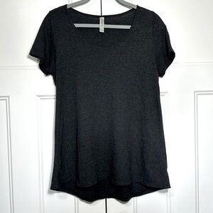 Lularoe 
* Dark heather grey T-shirt